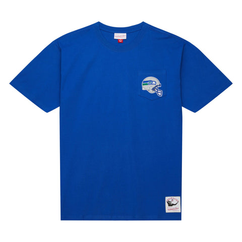 Seattle Seahawks NFL Premium Pocket T-Shirt Mitchell and Ness