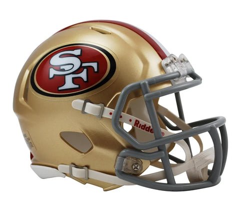 San Francisco 49ers Mini Football Helmet Riddell Speed - NFL Mini Helm