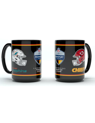 NFL Frankfurt Games Germany 2023 Becher Tasse _dolphins-vs chiefs-team-dueling-ceramic-mug450ml