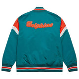 NFL Jacke - Heavyweight Satin Jacket - Miami Dolphins