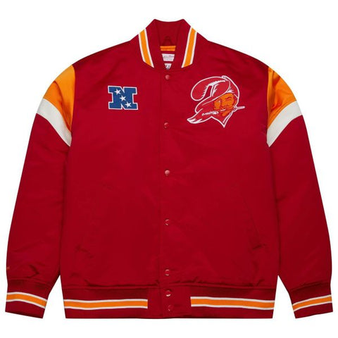 Tampa Bay Buccaneers NFL Jacke Heavyweight Satin Jacket Merchandise Mitchell and Ness