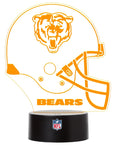Chicago Bears Helm-Lampe LED Licht NFL Deko Geschenkidee Fan