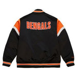 Cincinnati Bengals NFL Jacke Heavyweight Satin Jacket Merchandise Mitchell and Ness