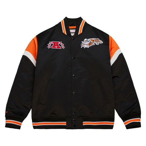 Cincinnati Bengals NFL Jacke Heavyweight Satin Jacket Merchandise Mitchell and Ness