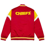 Kansas City Chiefs NFL Jacke Heavyweight Satin Jacket Merchandise Mitchell and Ness