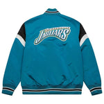 Jacksonville Jaguars NFL Jacke Heavyweight Satin Jacket Merchandise Mitchell and Ness