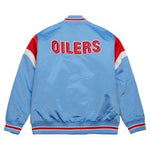 NFL jacke Satin Jacket Houston Oilers Mitchell and Ness