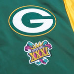 Green Bay Packers NFL Jacke Heavyweight Satin Jacket Merchandise Mitchell and Ness