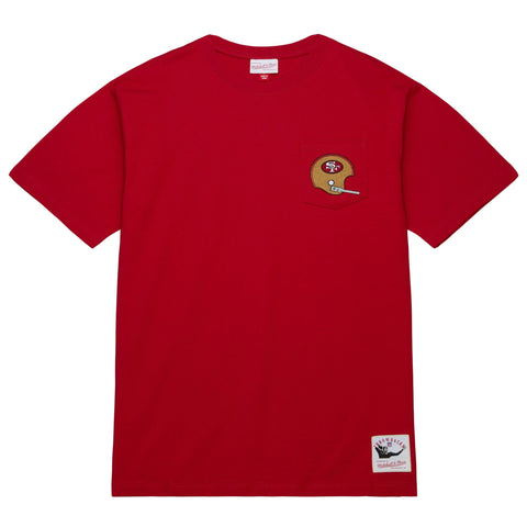 San Francisco 49ers NFL Premium Pocket T-Shirt Mitchell and Ness