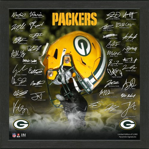 Signature Helmet 2021 - Bilderrahmen - Green Bay Packers