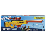 Hasbro - Nerf Fortnite BASR-L Blaster mit Bolzen-Action, Clip-Magazin – enthält abnehmbares Fernrohr, 6-Dart Clip-Magazin, 12 Nerf Elite Darts - NFL Shop - AMERICAN FOOTBALL-KING