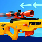 Hasbro - Nerf Fortnite BASR-L Blaster mit Bolzen-Action, Clip-Magazin – enthält abnehmbares Fernrohr, 6-Dart Clip-Magazin, 12 Nerf Elite Darts - NFL Shop - AMERICAN FOOTBALL-KING