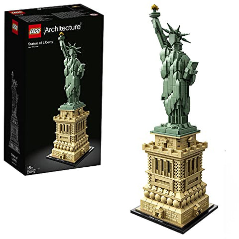 LEGO - LEGO 21042 Architecture Freiheitsstatue, Modell zum Bauen, New York Souvenir, Geschenkidee für Kinder und Erwachsene - NFL Shop - AMERICAN FOOTBALL-KING