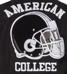 College Jacke - Football-Helmet - schwarz