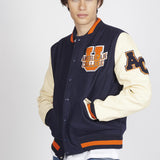 College Jacke - Varsity Letter -navy