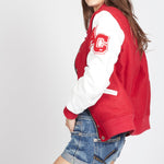 College-Jacke Damen - red / white