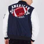 College jacke - Navy blau - Football