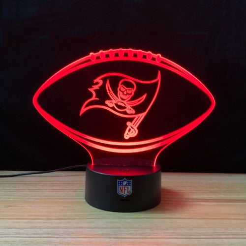 Letrero De Pared Con Luz Led Tampa Bay Buccaneers Casco De Nombre Del