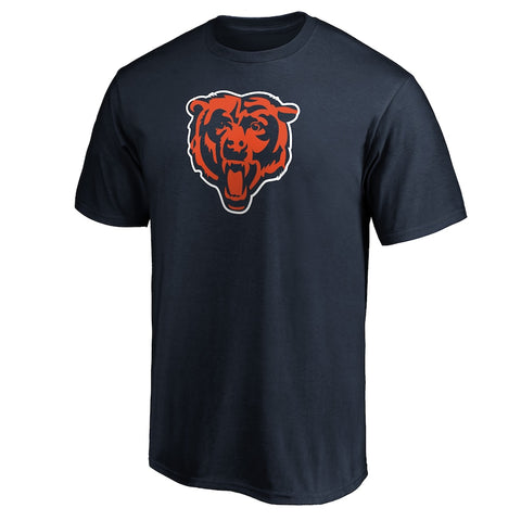 Fanatics - Chicago Bears Navy Logo T-Shirt - NFL Shop - AMERICAN FOOTBALL-KING