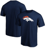 Fanatics - Denver Broncos Navy Logo T-Shirt - NFL Shop - AMERICAN FOOTBALL-KING
