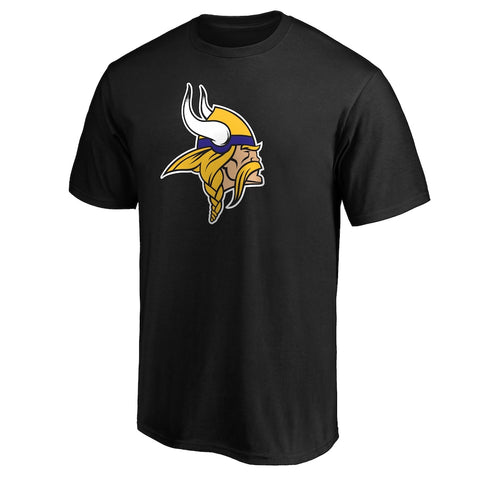 Fanatics - Minnesota Vikings Black Logo T-Shirt - NFL Shop - AMERICAN FOOTBALL-KING