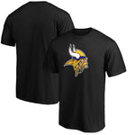 Fanatics - Minnesota Vikings Black Logo T-Shirt - NFL Shop - AMERICAN FOOTBALL-KING