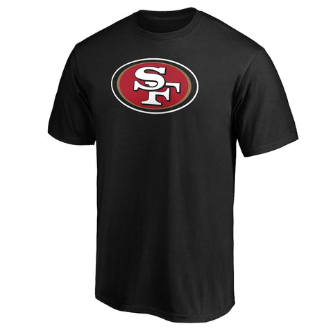 Fanatics - San Francisco 49ers Black Logo T-Shirt - NFL Shop - AMERICAN FOOTBALL-KING