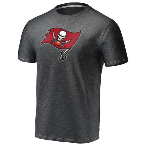 Fanatics - Tampa Bay Buccaneers Heathered Charcoal Logo T-Shirt - NFL Shop - AMERICAN FOOTBALL-KING