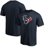 Fanatics - Houston Texans Navy Logo T-Shirt - NFL Shop - AMERICAN FOOTBALL-KING
