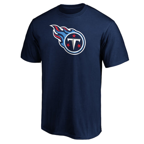 Fanatics - Tennessee Titans Navy Logo T-Shirt - NFL Shop - AMERICAN FOOTBALL-KING