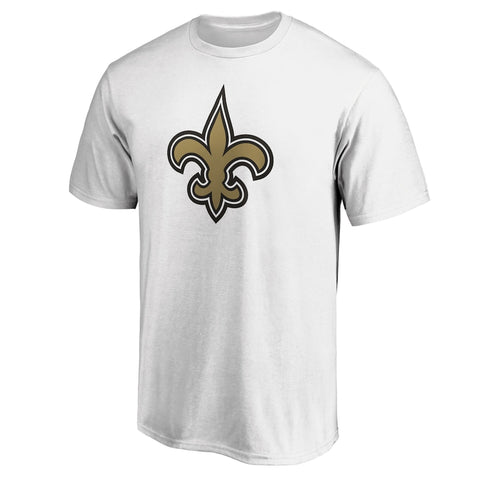 Fanatics - New Orleans Saints White Logo T-Shirt - NFL Shop - AMERICAN FOOTBALL-KING