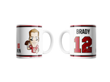 Great Branding - Tom Brady - Emoji Jumbo-Tasse - NFL Shop - AMERICAN FOOTBALL-KING