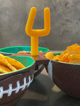 Combination snack bowl - football - superbowl decoration