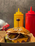 Burger-Spieße - American Football Style - Party Deko (30 Stück) - 12cm