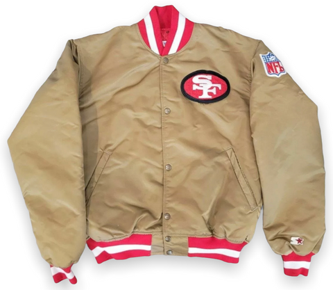 starter jackets 90s 49ers