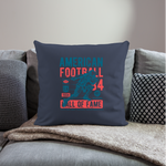 Football Sofa-Kissen - Geschenkidee - navy