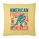 Football Sofa-Kissen - Geschenkidee - washed yellow